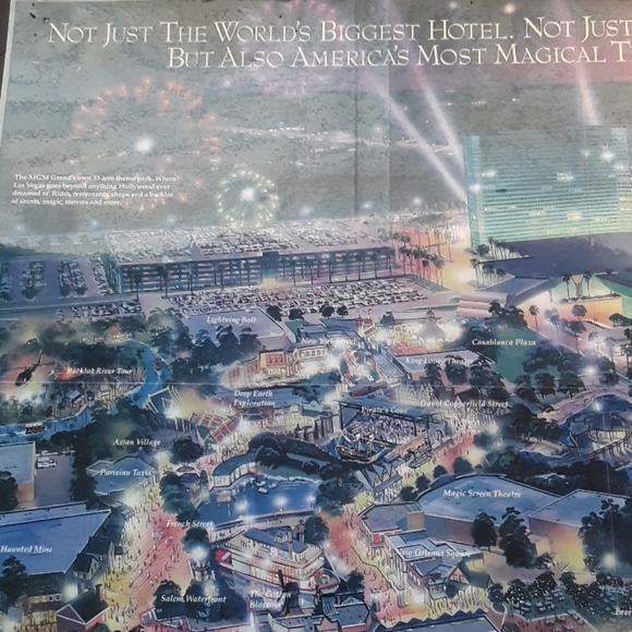 c MGM HOTEL CASINO LV 1992 GARY MEYER 2 SIDE… - Picture 3 of 12